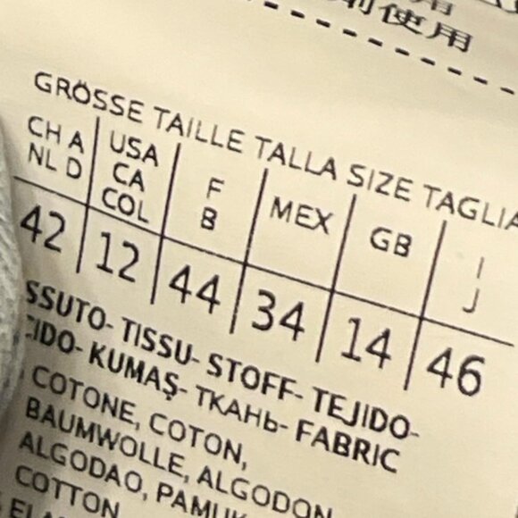 MaxMara Weekend high rise light wash cropped cigarette jean size 12 - Picture 7 of 8